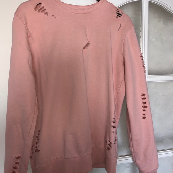 CRIMINAL DAMAGE crew neck PINK - Picture 1 of 2